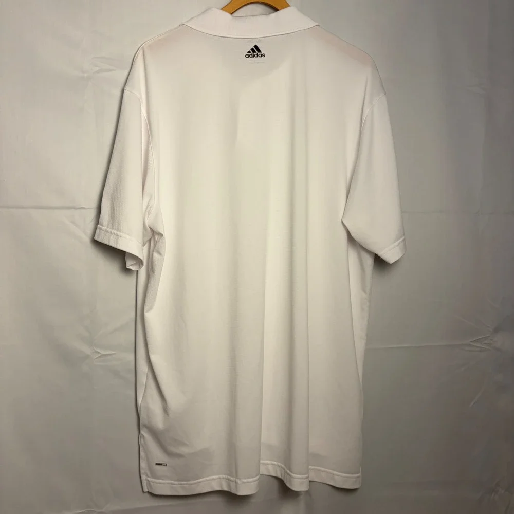 Adidas Golf Mens White Climalite Bear Creek Polo Shirt Large P78573